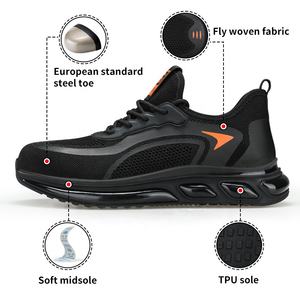 Zapatos de Seguridad GUYISA de Venta Directa de Fábrica con Puntera de Acero Antiaplastamiento y Antiperforación para Trabajo al Aire Libre para Hombre - Product Image 3