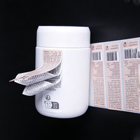 Étiquettes autocollantes holographiques multicouches personnalisées, décollables, à double couche, pour manuels d'instructions, publicité, logo, code QR, essence