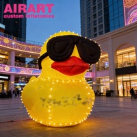 Mascotte de canard gonflable personnalisée pour les festivals de vacances