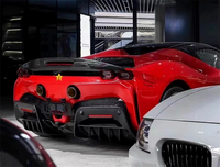 Digunakan untuk Ferrari SF90 Body Kit OEM Style Dry Body Kit penyebar belakang serat karbon