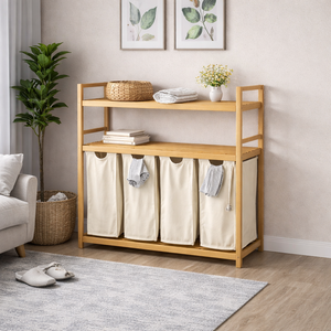 Organizador de Bambú Delgado SYT para Esquina de Salón, Clutter Vanish, Organizador de Bolsas para Rincón de <span class=keywords><strong>Ventana</strong></span> - Product Image 1