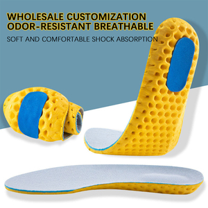 <span class=keywords><strong>Semelles</strong></span> intérieures en gel respirantes et absorbantes de transpiration à absorption dynamique des chocs, rembourrées, pour l'extérieur, haute élasticité, quatre saisons, semelle souple en EVA - Product Image 1