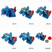 Pompe à engrenages basse pression KCB 83.3, 83.3 LPM, 2.2 KW, en fer et acier au carbone, pour transfert d'huile de lubrification avec moteur électrique, Fourniture B2B