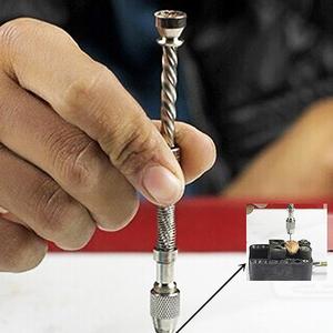 Aluminium Semi-Auto Mini HandManual Bohrfutter Twist Micro <span class=keywords><strong>DrillBit</strong></span> 0,3-2mm - Product Image 1