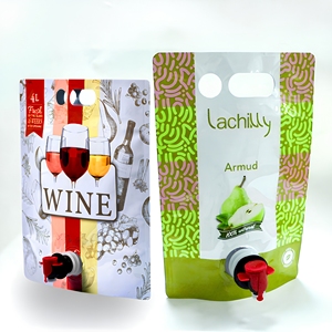 Bolsa de Embalaje BIB para Bebidas con Logotipo Personalizado al por Mayor, Bolsa con Grifo de Gran Capacidad para Agua Mineral, Vino y Concentrado de Néctar - Product Image 2