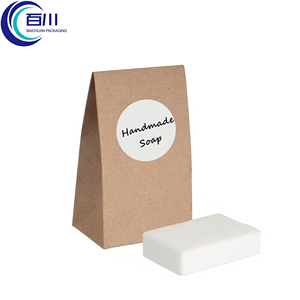 handmade soap kraft paper box paper soap packaging bag