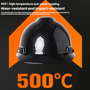 خوذة أمان خفيفة الوزن من ألياف الكربون مخصصة من المصنع: للبناء وأعمال الطرق والمصانع، مع إمكانية وضع شعار حسب الطلب - Product Image 3