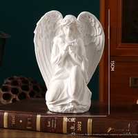 Ornements d'Ange Rétro Européens, Statues en Résine et Plâtre Américaines, Sculptures de Petits Anges, Décorations de Bureau Françaises, Accessoires