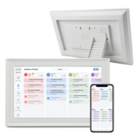 Cadre de calendrier numérique 21,5 pouces avec écran tactile, horloge WIFI, prise en charge MP4 - Compatible avec les applications Frameo/Whale Framely/Fotocube