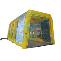 Tente de Garage Gonflable Étanche Anti-UV en PVC Vinyle pour Cabine de Lavage Automobile
