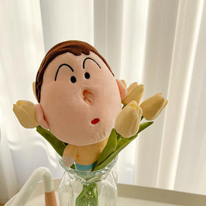 Новинка, лидер продаж, аниме плюшевая игрушка, мелок, синь-Чан Бо-Чан, тупая, милая кукла в коробке с салфетками - Product Image 4