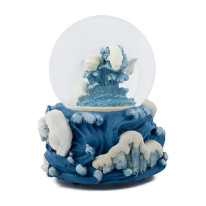 Globo de Nieve de Resina con Purpurina, Castillo de Fantasía, Unicornio, Dragón Verde, Agua - Product Image 5