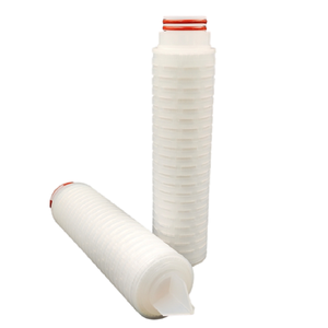 خرطوشة فلتر PTFE مائي مطوي مع طبقات دعم PP خرطوشة فلتر سوائل معقمة لمعالجة المياه المعدنية - Product Image 3