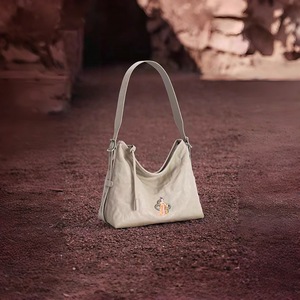 <span class=keywords><strong>Borsa</strong></span> a tracolla morbida in cotone e pelle vintage conciata al vegetale, grande capacità, per pendolarismo - Product Image 6
