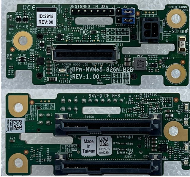 BPN-NVMe5-826N-B2B NVMe M.2 SSD Adapter Board Made in Taiwan Rev 1.00