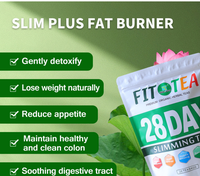 Sachets de thé décaféiné détoxifiant et amincissant 28 jours, 100% herbes naturelles, faible MOQ, 28 sachets de 3g, pour la digestion et la purification