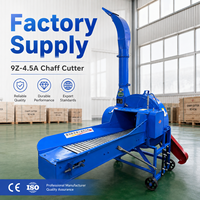 Machine à hacher le foin multifonctionnelle 9Z-4.5A, broyeur d'herbe et de paille sèche et humide avec convoyeur à bande