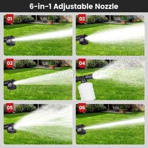 Hidrolavadora Portátil Inalámbrica de Alta Presión de 500 W y 100 Bares, Máquina de Limpieza de Autos 6 en 1 con Pistola de Agua - Product Image 2