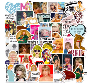50- POP <span class=keywords><strong>Taylor</strong></span> Red Song Letters Stickers Cross-border Singer Door Stickers Etiqueta adhesiva Etiqueta personalizada Etiqueta <span class=keywords><strong>de</strong></span> dibujos animados - Product Image 3