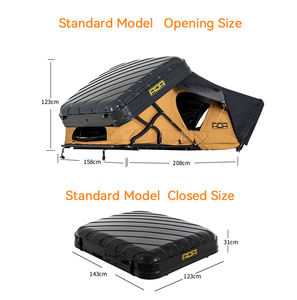 <span class=keywords><strong>Tente</strong></span> <span class=keywords><strong>de</strong></span> <span class=keywords><strong>Toit</strong></span> ADA OVERLAND Coque Rigide en ABS à Ouverture Latérale, Grande Taille 190cm - Product Image 5