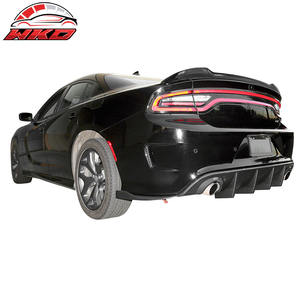 Aileron de coffre arrière de haute qualité, compatible avec Dodge Charger 15-23, style V3, noir brillant ABS - Product Image 2