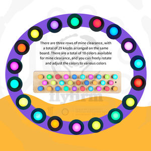 Panneau de bouton de lumière sensorielle interactif pour enfants Panneau en bois changeant de couleur pour l'autisme, le développement sensoriel et les salles de thérapie - Product Image 6