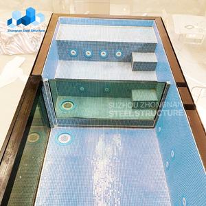 Piscinas Prefabricadas Modulares de Contenedores Marítimos de Vidrio de 20 pies y 40 pies, Desmontables y Personalizadas de Zhongnan, para Jardín y Exteriores, <span class=keywords><strong>con</strong></span> Sistema de Calefacción - Product Image 4