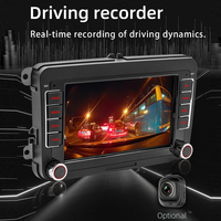 Autoradio Android 12 7'' pour Volkswagen, CarPlay sans fil, Android Auto, navigation GPS, WiFi, 49 thèmes UI, radio FM RDS, écran tactile