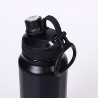Nouvelle gourde isotherme en acier inoxydable 304 de grande capacité, portable pour la randonnée en extérieur