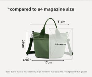 Sac fourre-tout en toile unisexe grande capacité imperméable avec fermeture éclair, sac à bandoulière polyvalent en toile pour hommes et femmes - Product Image 4