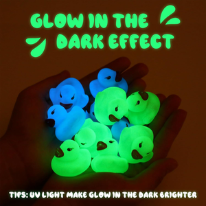Ánh sáng trong bóng tối cao su vịt kêu cót két ánh sáng lên cao su vịt Mini Glow đồ chơi ánh sáng lên vịt cho bữa tiệc sinh nhật - Product Image 6