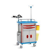 SKR051-ET SAIKANG Chariot médical d'urgence professionnel en ABS pour hôpital avec certification EN60601/CE/ISO Garantie de 2 ans