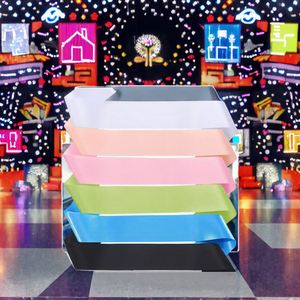 Écharpe d'honneur personnalisée en satin blanc uni pour la sublimation, idéale pour les décorations de mariage ou de fête - Product Image 3