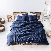 Ensemble de draps en lin français 100% lavé à la pierre