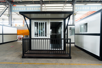 Maison pliable isolée et imperméable, maison préfabriquée pliable avec balcon, cabane temporaire portable