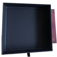 Caja de Regalo Deslizante de Cartón Rígido con Logotipo Personalizado, Ecológica, con Cubierta en Relieve, para Té, Joyería, Relojes, con Forro de Esponja