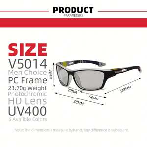 Gafas de Sol Fotocromáticas para Conducir, para Hombre y Mujer, Protección UV400, Lentes Polarizadas Deportivas, con Cambio de Color, Venta al Por Mayor 2025 - Product Image 5