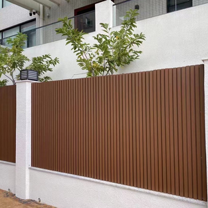 Giá thấp bán buôn bên ngoài hạt gỗ trang trí ngoài trời WPC Panel tường ốp D - Product Image 2