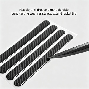 Pickleball Paddle Weighted Tape Edge Guard Anti-Collision <b>Strip</b> For Paddle Head Protection Scratch Resistant Stability - Product Image 2