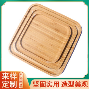 Bamboo Serving Trays Rectangular Natural Wood Tea <b>Coffee</b> Hotel Restaurant Use - Product Image 4