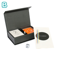 Cartes à Jouer en Papier Recyclable Écologiques avec Logo Personnalisé, Jeu de Cartes Personnalisé en Couleur avec Boîte en Papier aux Coins Arrondis/Carreaux