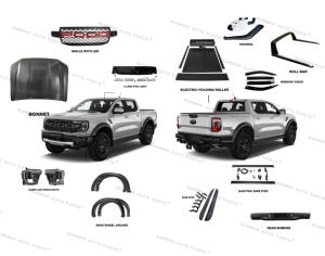 4X4 Pickup Trucks Conversion Kit Car Bumper Front Grill Body Kit Pour <span class=keywords><strong>Ford</strong></span> <span class=keywords><strong>Ranger</strong></span> <span class=keywords><strong>Raptor</strong></span> 2024 Accessoires - Product Image 1