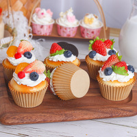 Nieuwe simulatie papieren cupcake nep zacht geurend model display rekwisiet voedselmodel kastdecoratie bruiloft rekwisiet