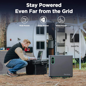 Gendome Foldable 200W Portable Solar +3000W 3072Wh Stackable Power Station Monocrystalline Silicon Outdoor Gendome - Product Image 2