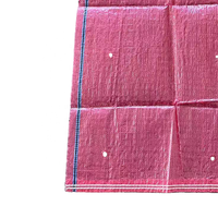 Sacs tissés en polypropylène transparent rouge respirants pour pommes de terre, oignons, carottes, maïs – Sacs d'emballage en PP tissé 25kg 50kg 100kg
