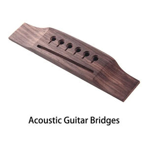 Vente en gros de 152.5mm de selle en palissandre pont de guitare acoustique folk à 6 cordes pour pièces de guitare - Product Image 5