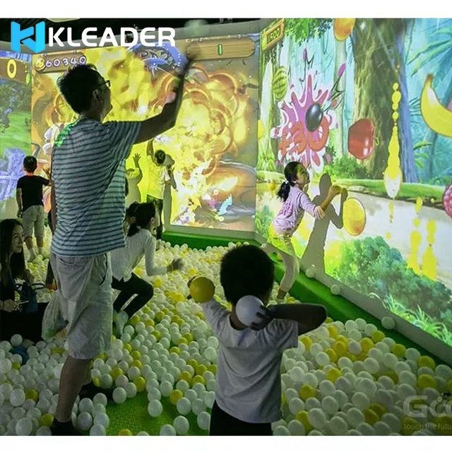 Interactive Wall Projector Games for All-in-one AR Smash Ocean Balls Projection System for Kids Indoor Playground museum