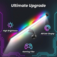 Barre lumineuse pour moniteur RGB, lampe d'écran d'ordinateur LED avec commande tactile indépendante, lampe de lecture de bureau à intensité réglable pour le jeu et le bureau