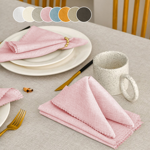 Tùy Chỉnh 16*16 Inch Wedding Party Khăn Ăn Bán Buôn Chống Nhăn <span class=keywords><strong>Polyester</strong></span> Khăn Ăn Cho Nhà Hàng Nhà Bếp Khăn Ăn - Product Image 5