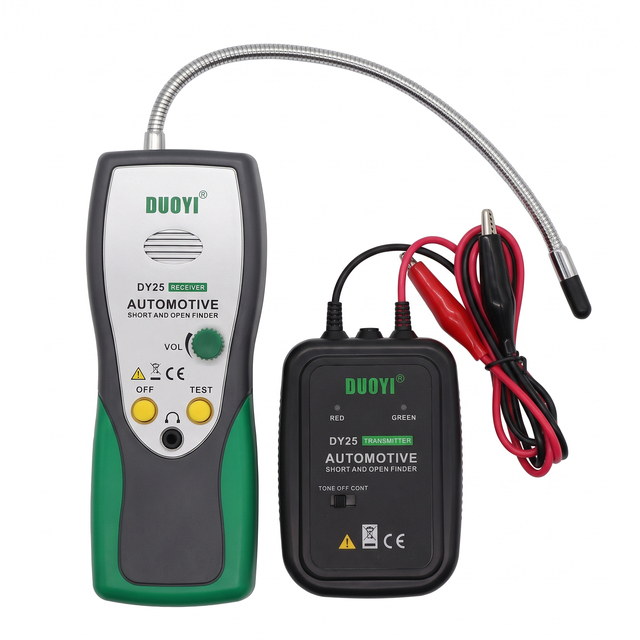 DY25 Automotive Short Open Circuit Locator Tester 6-24V Wire Tracing Diagnostic Test Tool Cable Detector for Cars